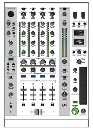 Denon DJ X 1800 Skin White